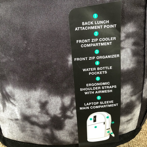 🎉SALE🎉NWT NEFF charcoal backpack. - Picture 3 of 12